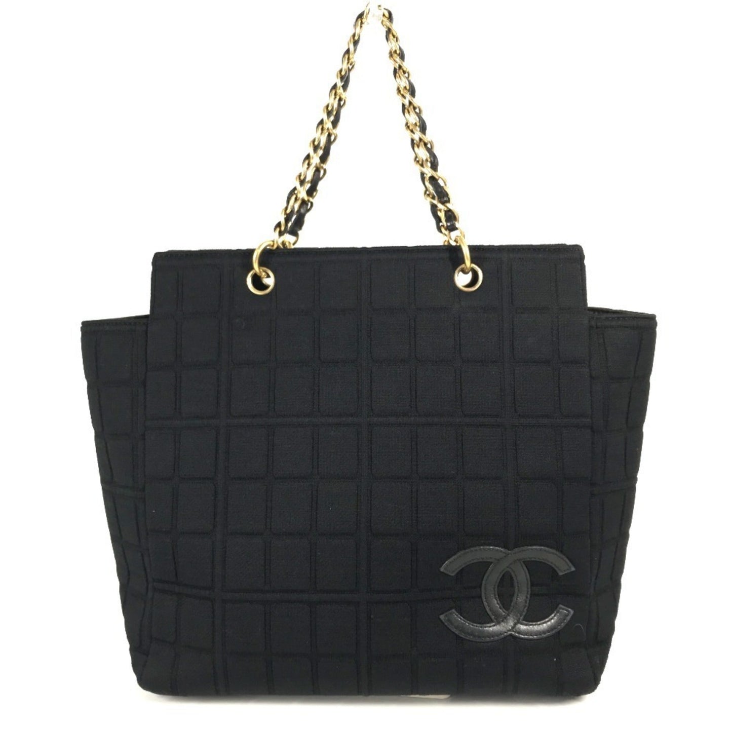 Chanel Black Jersey Shoulder Bag Tote Bag