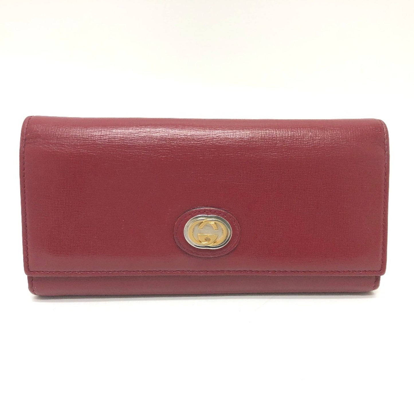 Gucci Red Leather Wallet (Bi-Fold)