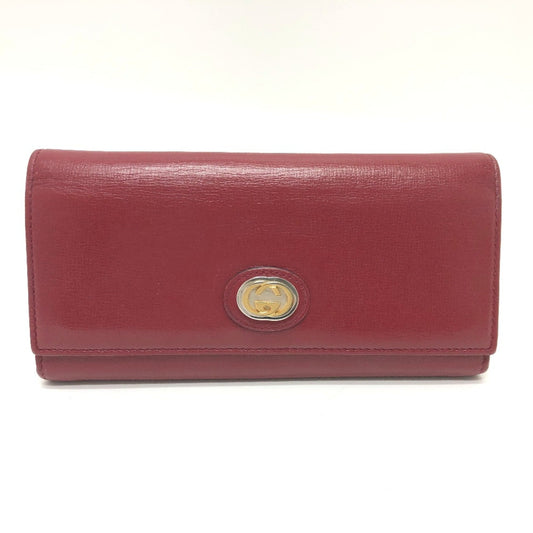 Gucci Red Leather Wallet (Bi-Fold)