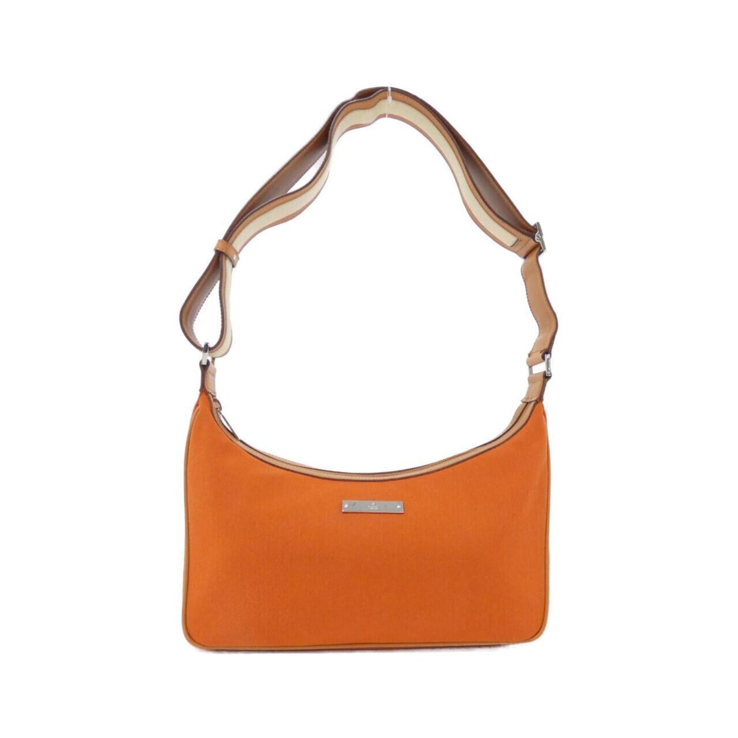 Gucci Light Brown Canvas Leather Shoulder Bag