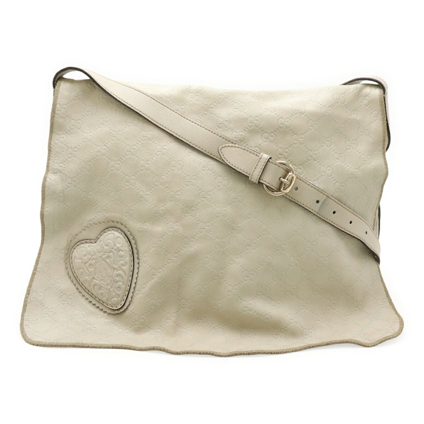 Gucci White Leather Shoulder Bag