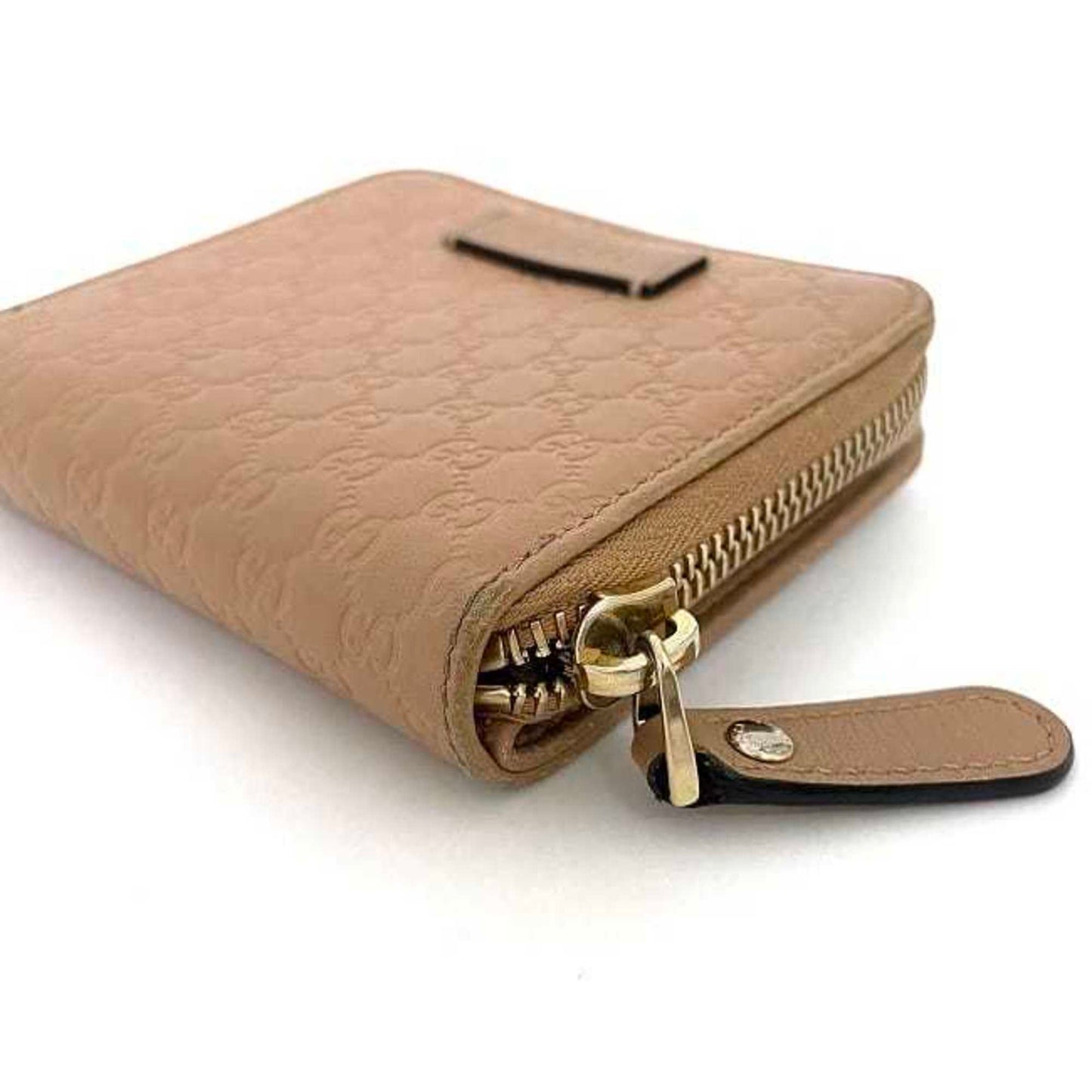 Gucci Gold Beige Leather Wallet (Bi-Fold)