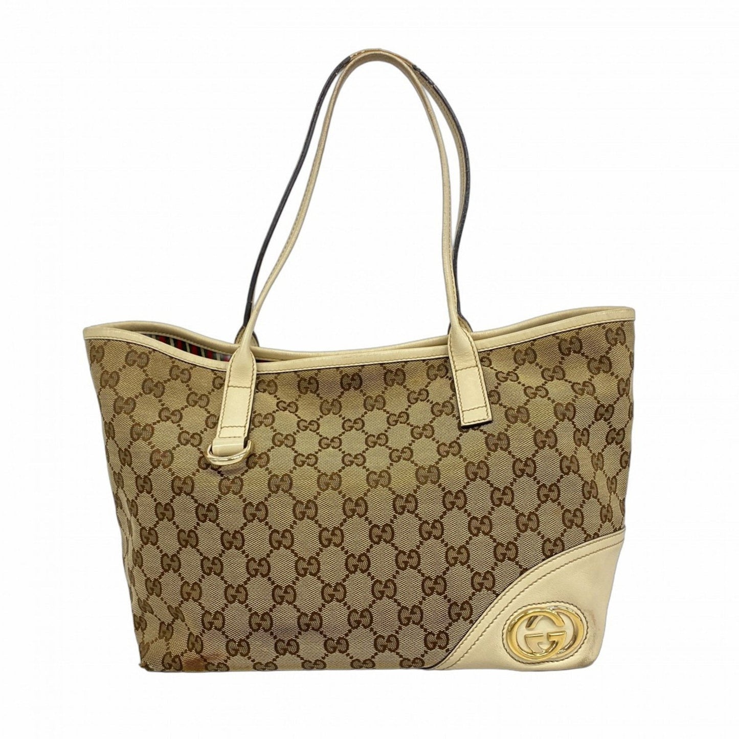 Gucci Brown Canvas Tote Bag