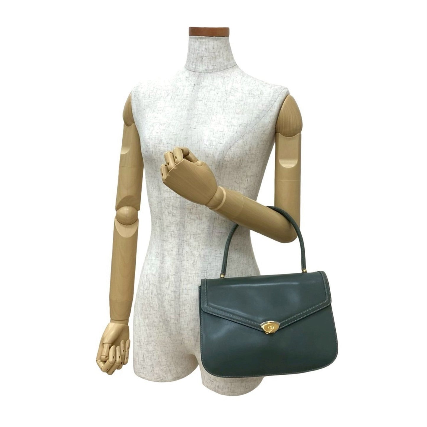 Gucci Gray Leather Handbag Tote Bag