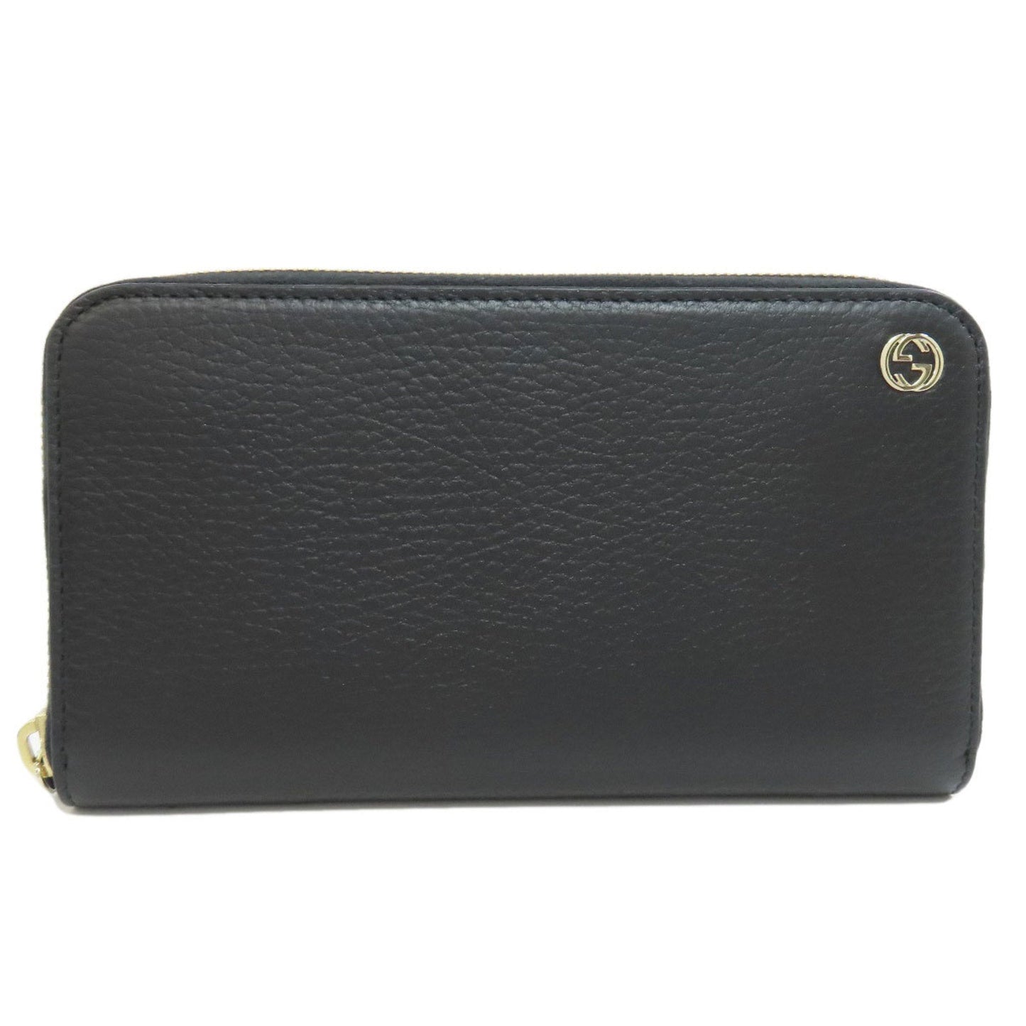 Gucci Black Leather Long Wallet (Bi-Fold)