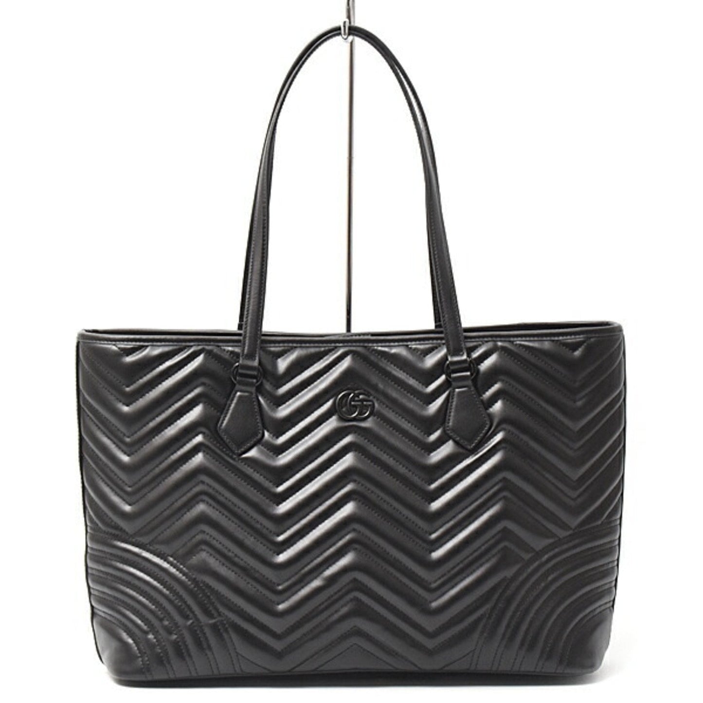 Gucci Black Leather Tote Bag