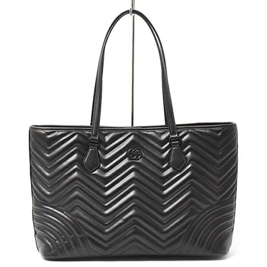 Gucci Black Leather Tote Bag