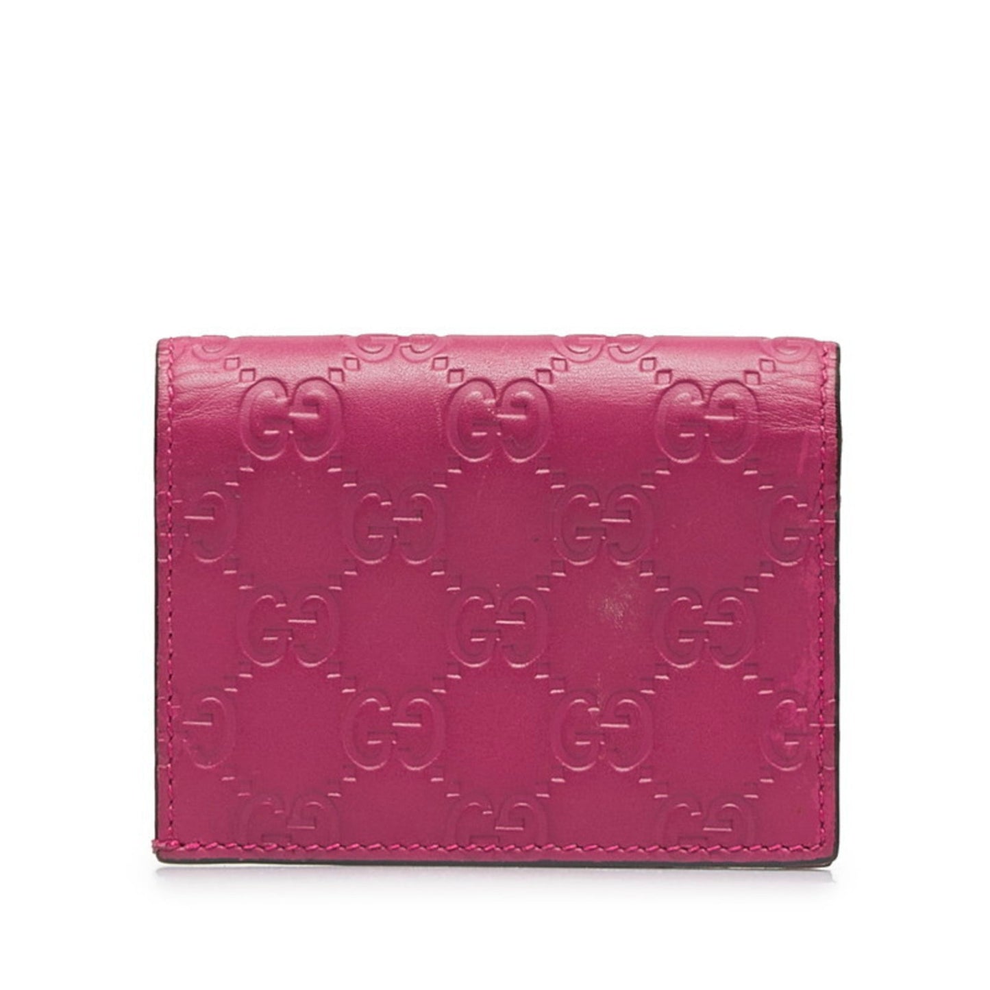 Gucci Pink Leather Wallet (Bi-Fold)