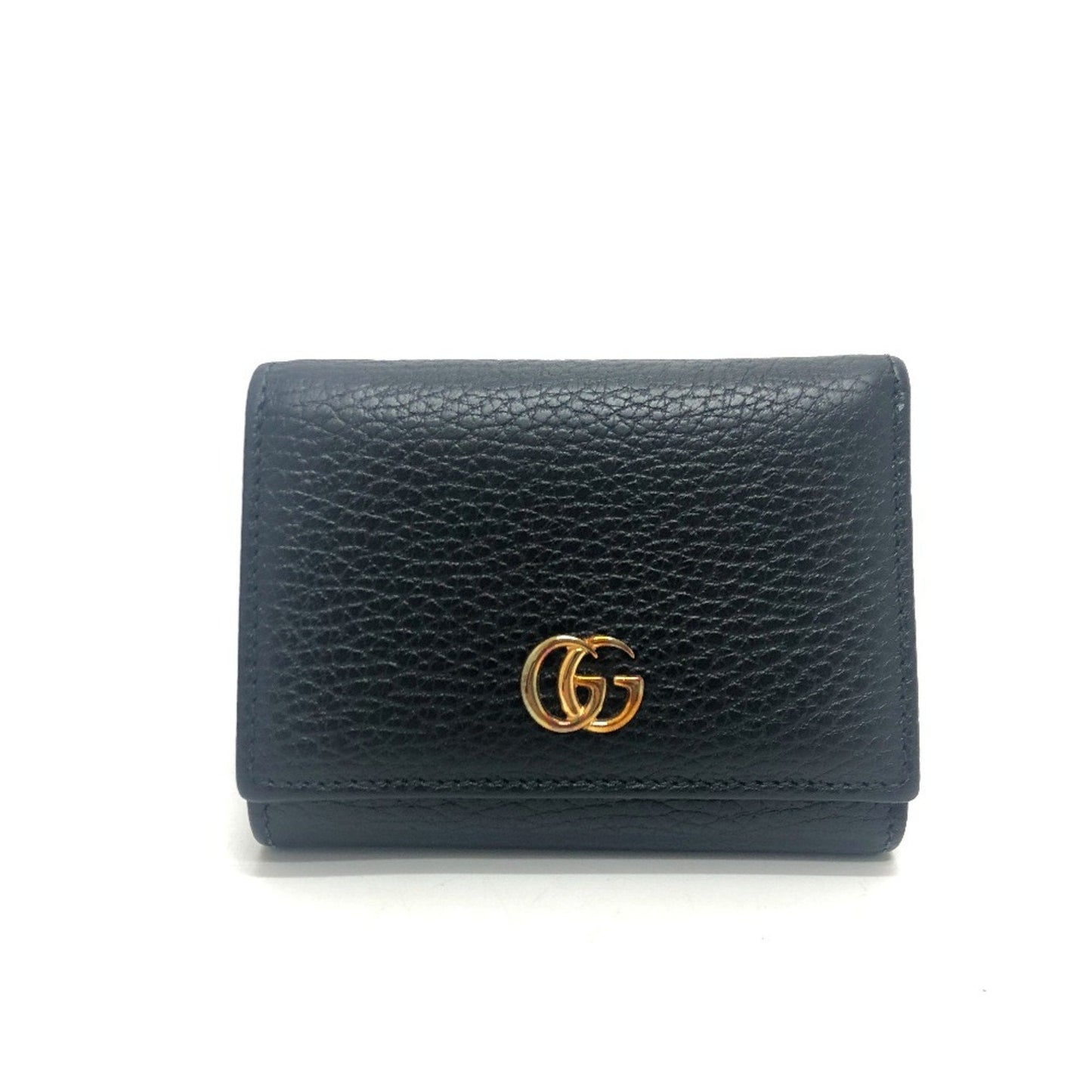 Gucci Black Leather Wallet (Tri-Fold)