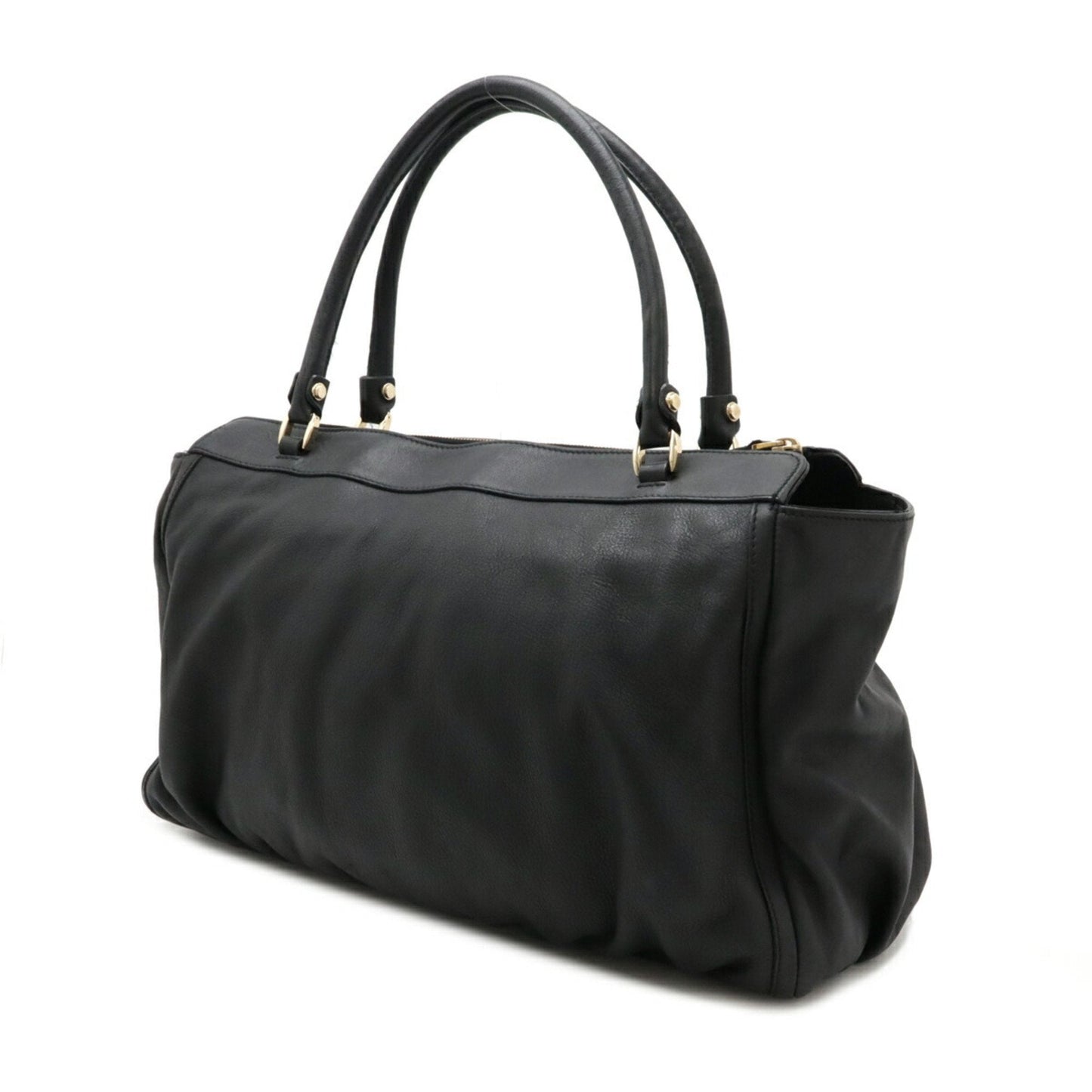 Gucci Black Leather Shoulder Bag Tote Bag