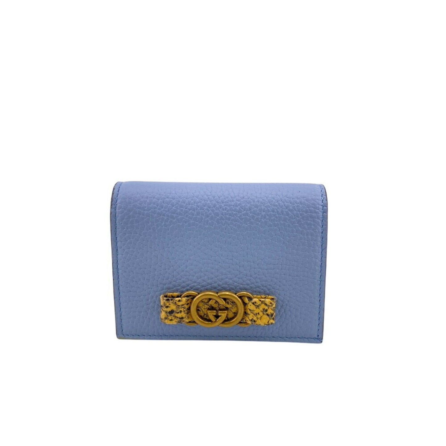 Gucci Blue Leather Wallet (Bi-Fold)