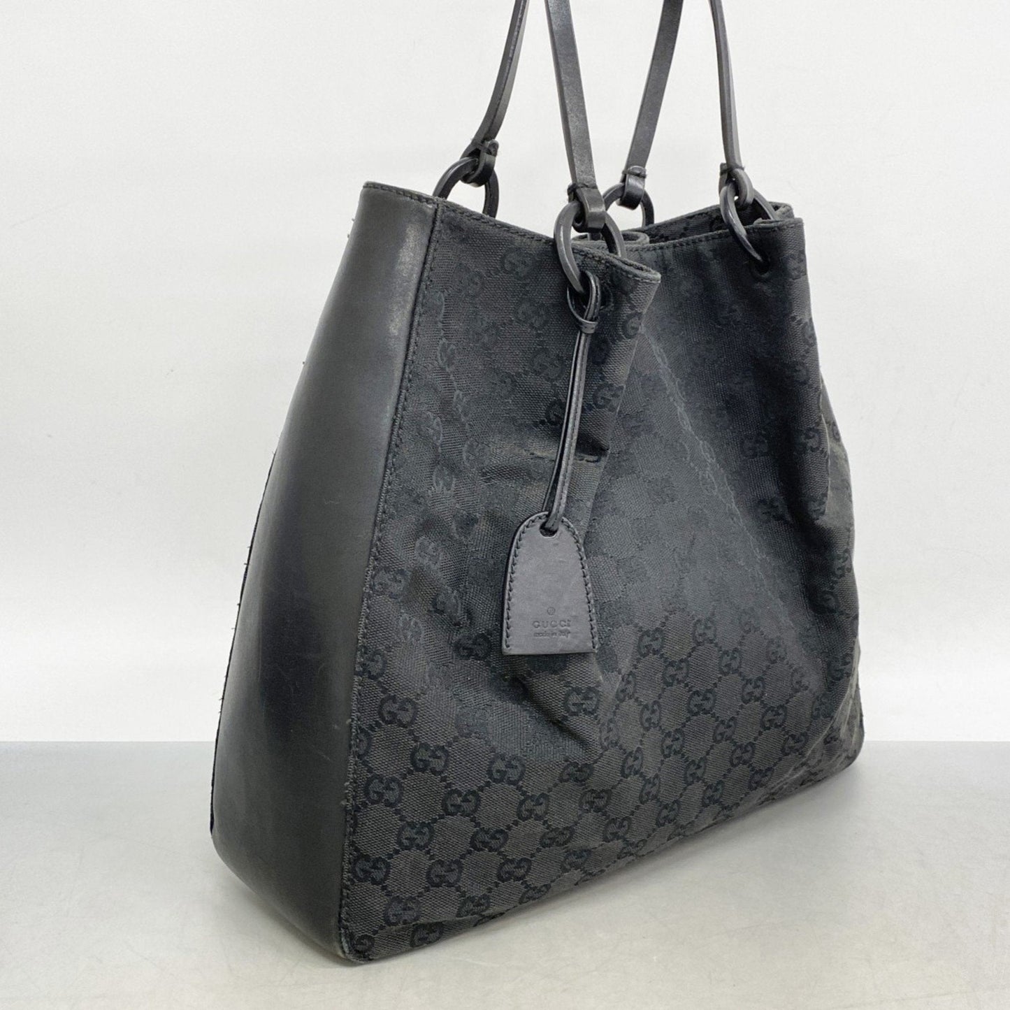 Gucci Black Canvas Tote Bag