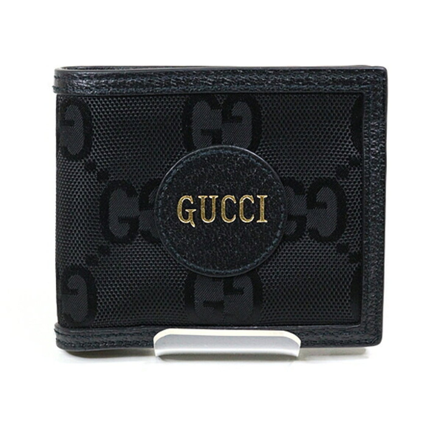 Gucci Black Nylon Leather Wallet (Bi-Fold)