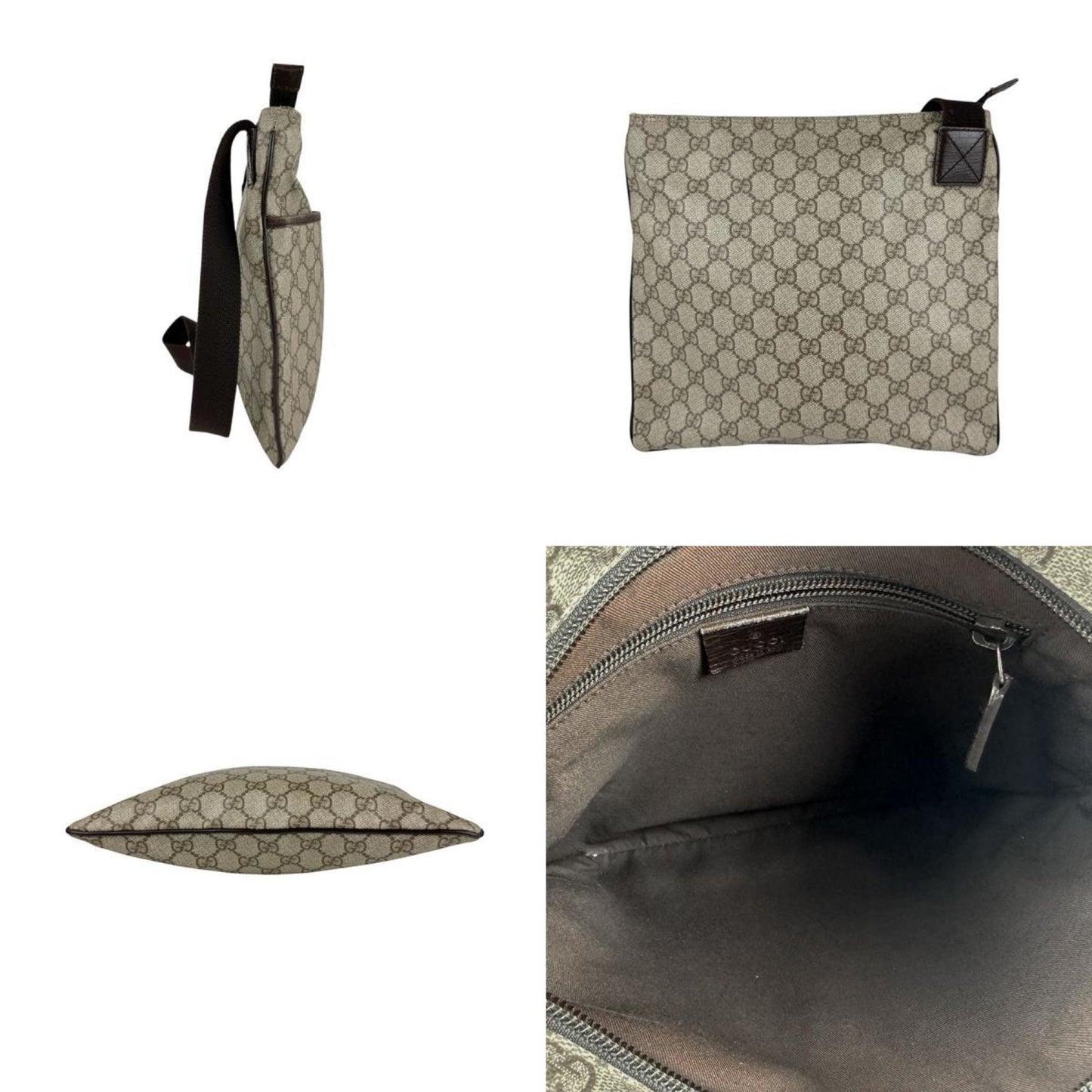 Gucci Brown Gg Supreme Shoulder Bag