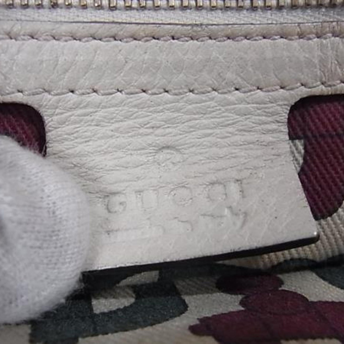 Gucci Light Beige Leather Handbag Shoulder Bag Tote Bag