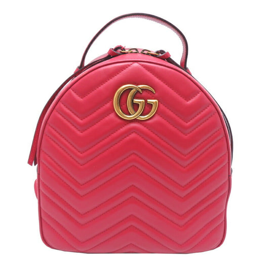 Gucci Red Color Leather Backpack
