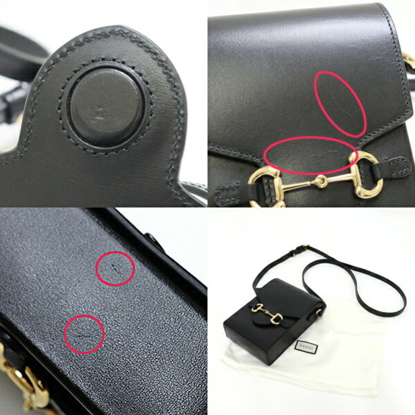 Gucci Black Leather Shoulder Bag
