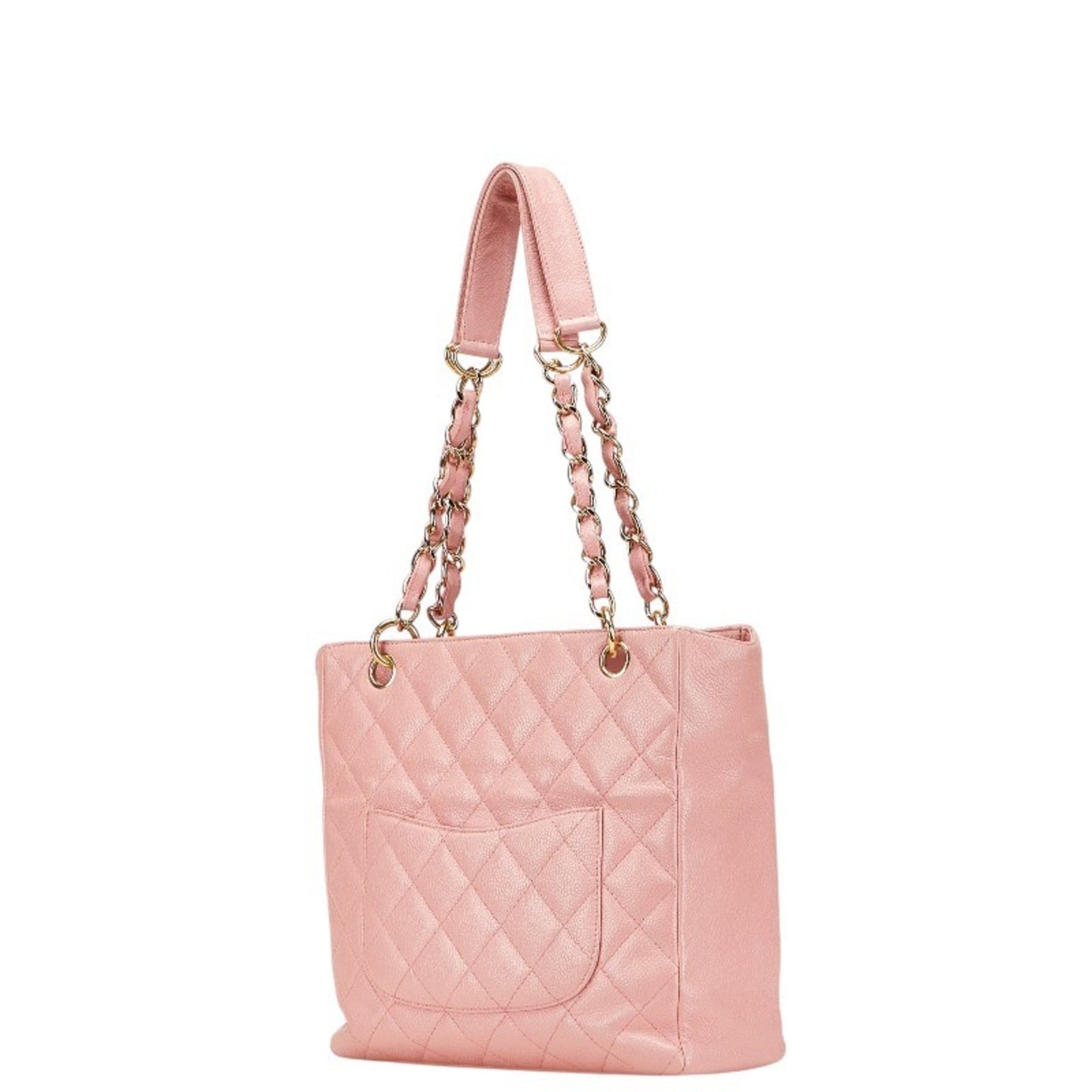 Chanel Matelasse Pink Grained Calfskin Tote Bag