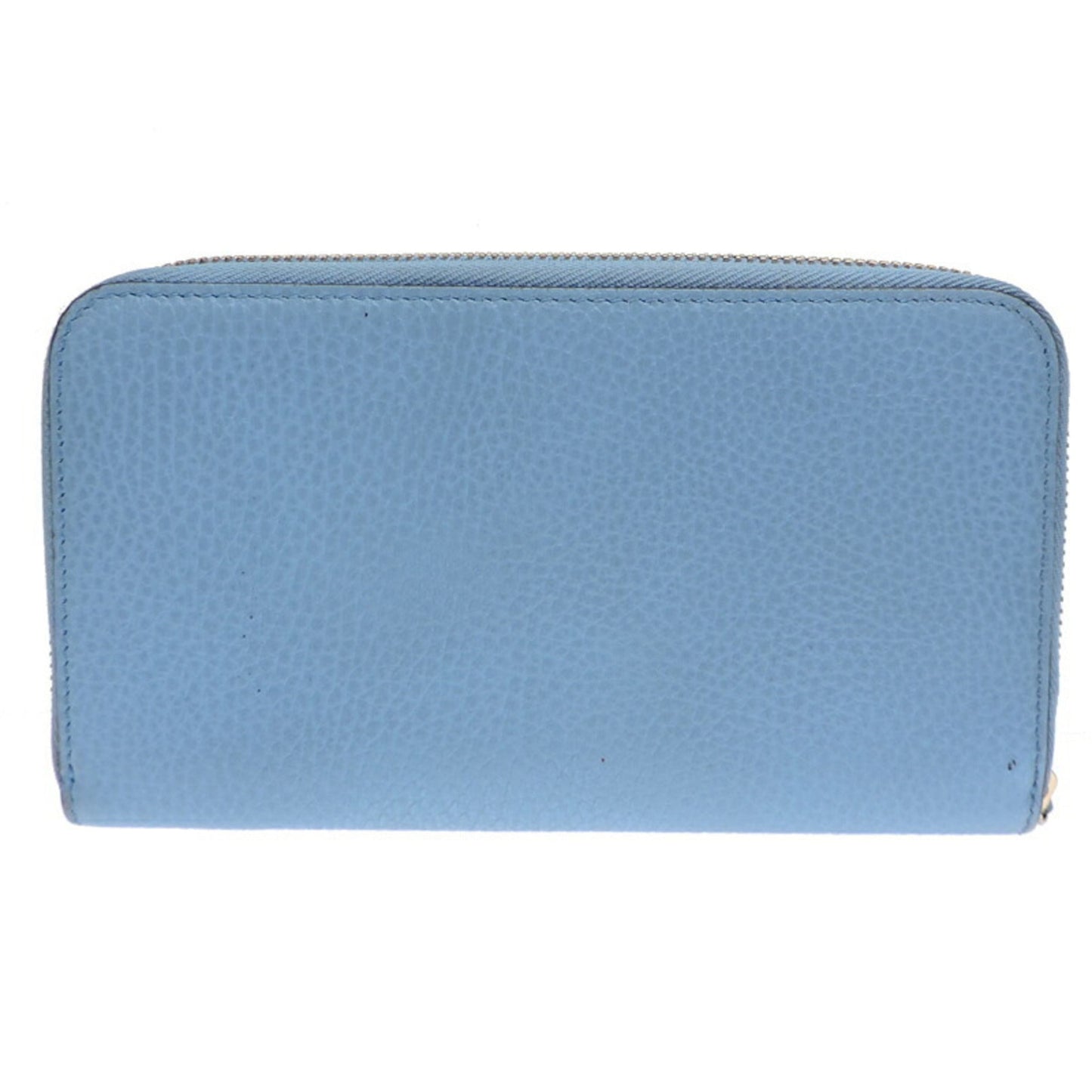 Gucci Sky Blue Leather Long Wallet (Bi-Fold)