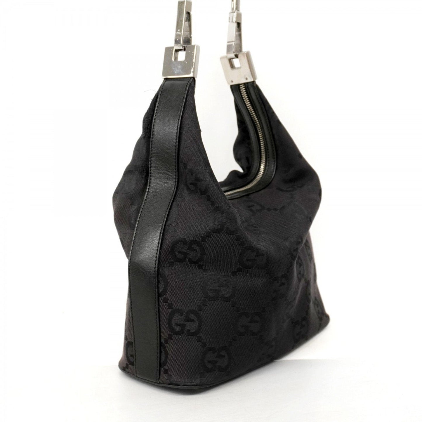 Gucci Black Canvas Shoulder Bag