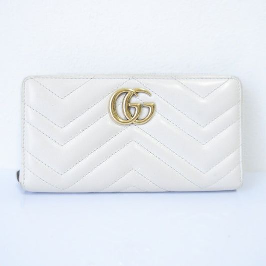 Gucci Off-White Long Wallet (Bi-Fold)