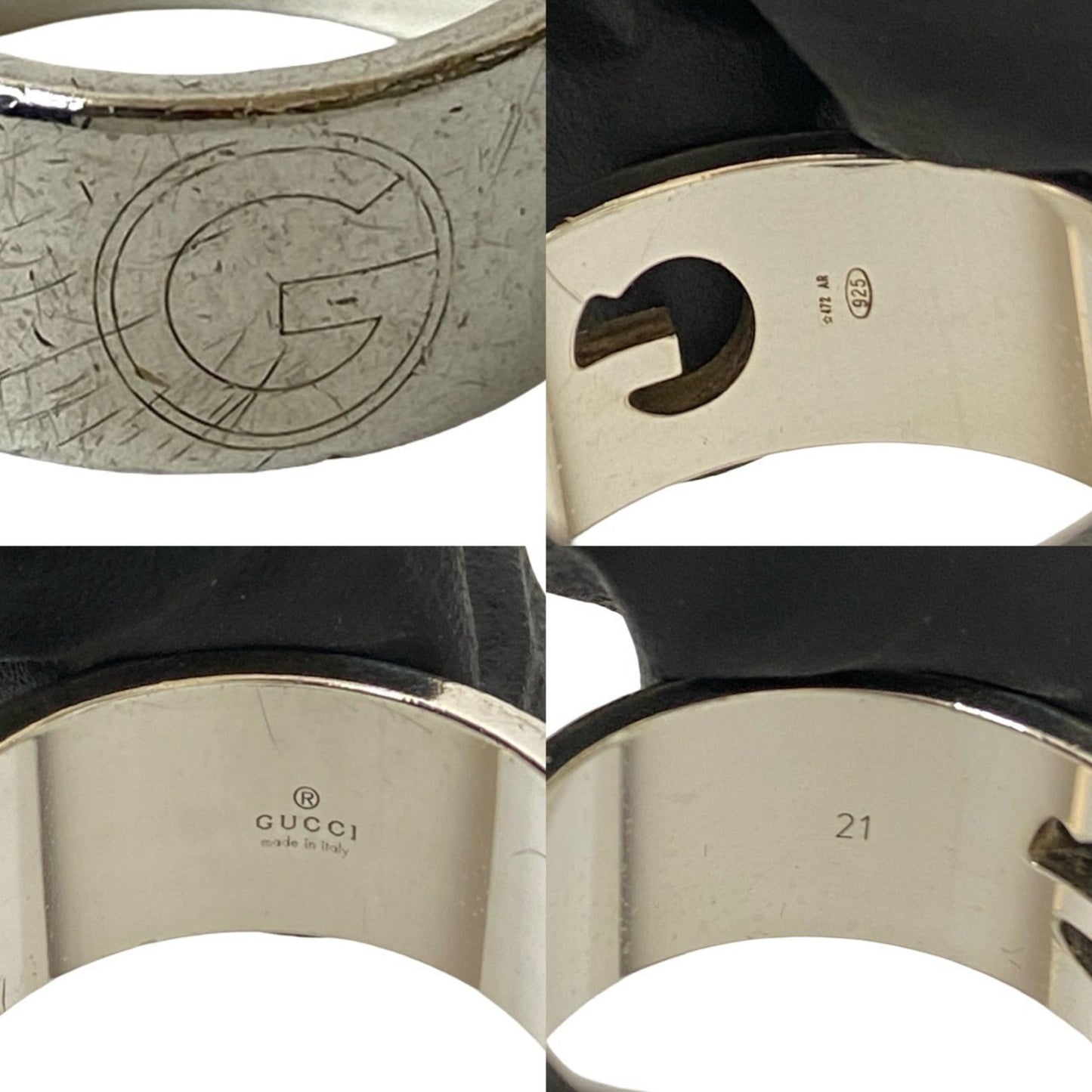 Gucci Silver Silver 925 Band Ring