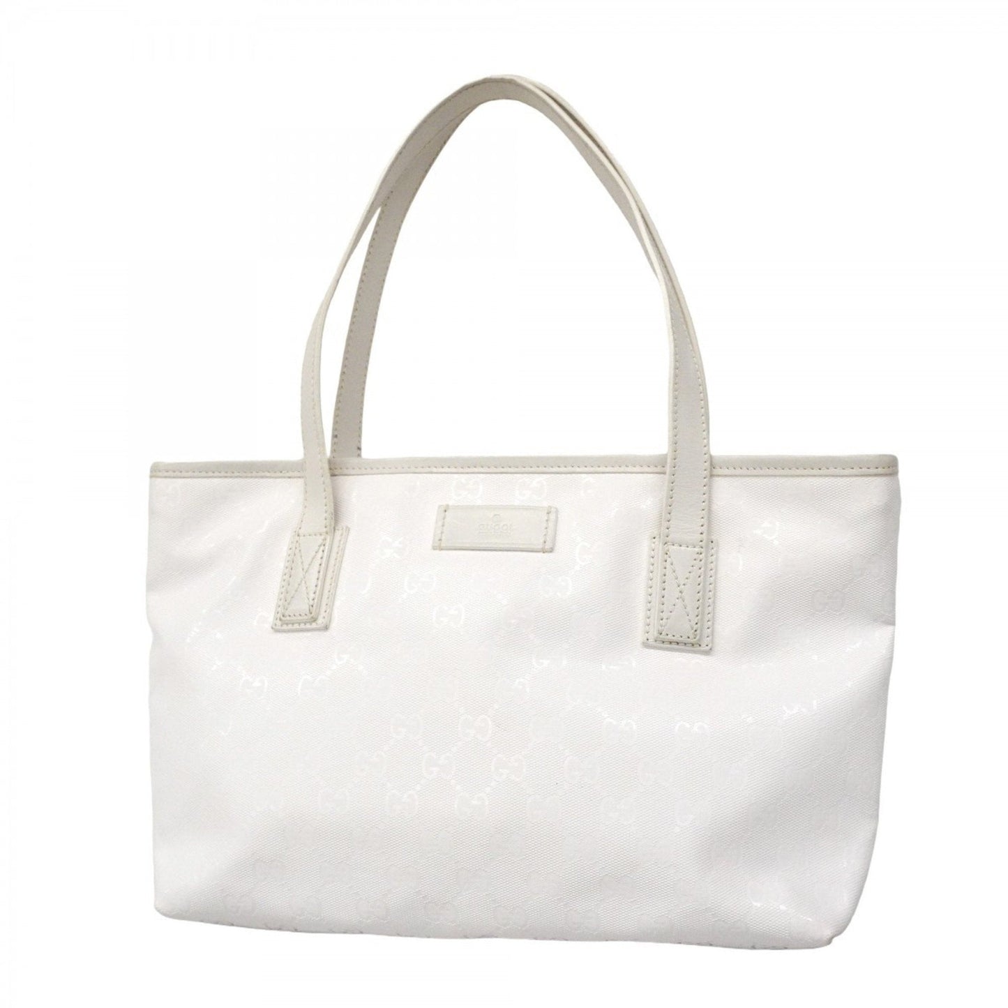 Gucci White Pvc Tote Bag