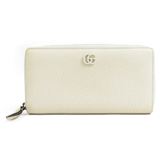 Gucci Off-White Leather Long Wallet (Bi-Fold)