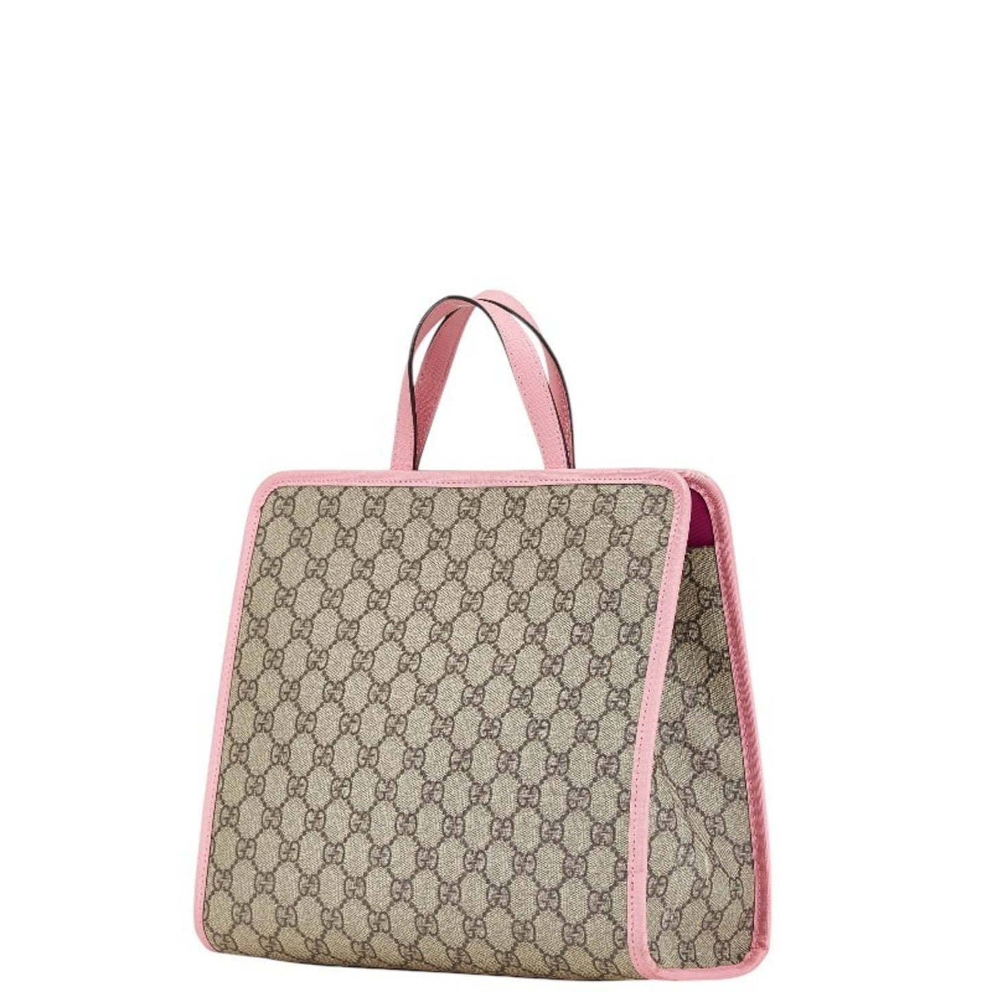 Gucci Beige Multi-Color Pink Pvc Leather Handbag Tote Bag