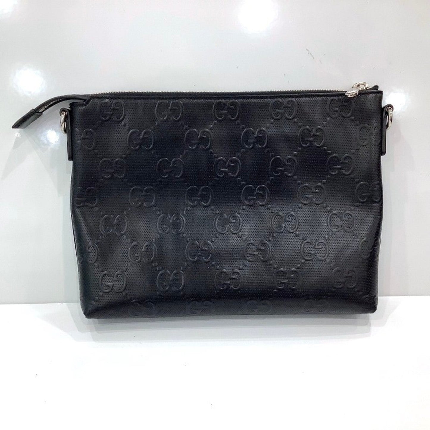 Gucci Black Leather Clutch Bag Shoulder Bag
