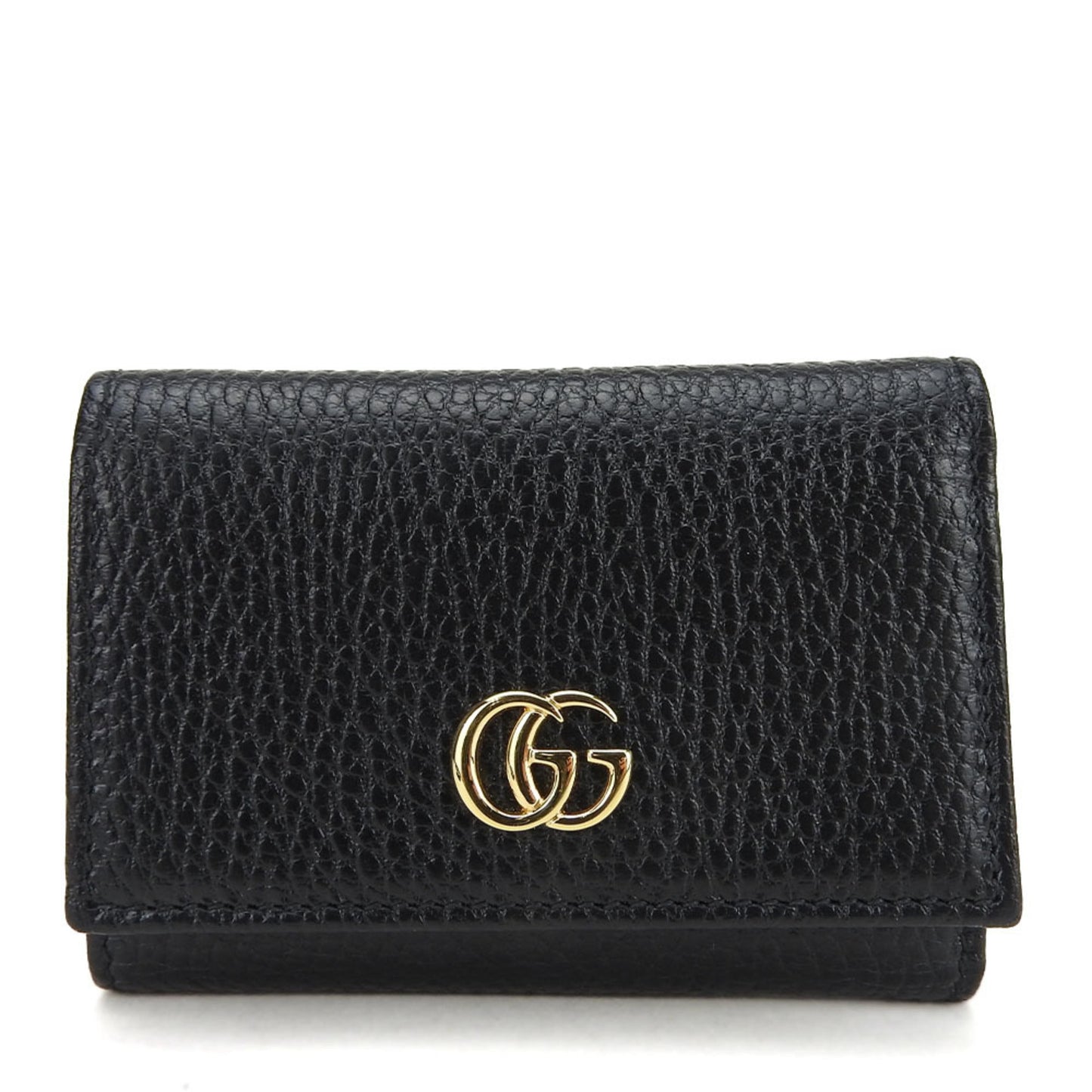 Gucci Black Leather Wallet (Tri-Fold)