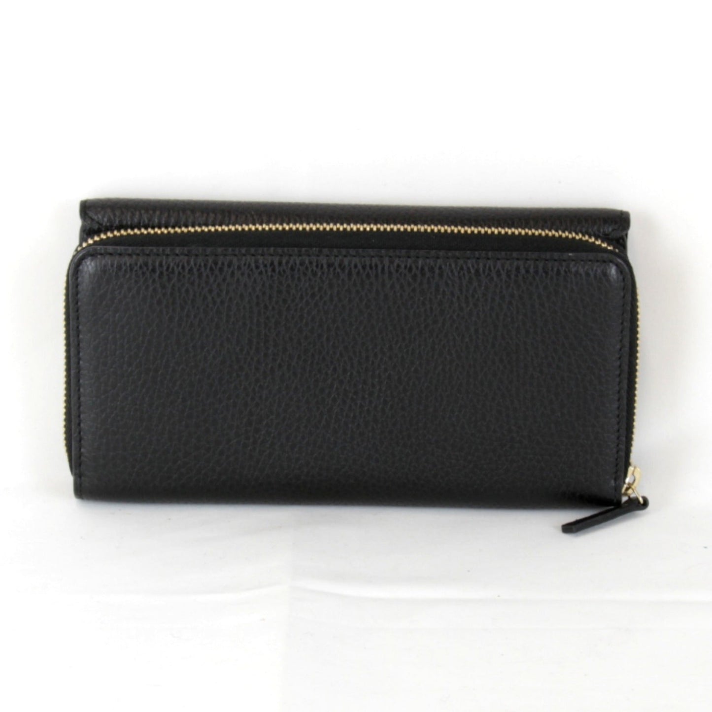Gucci Black Leather Long Wallet (Bi-Fold)