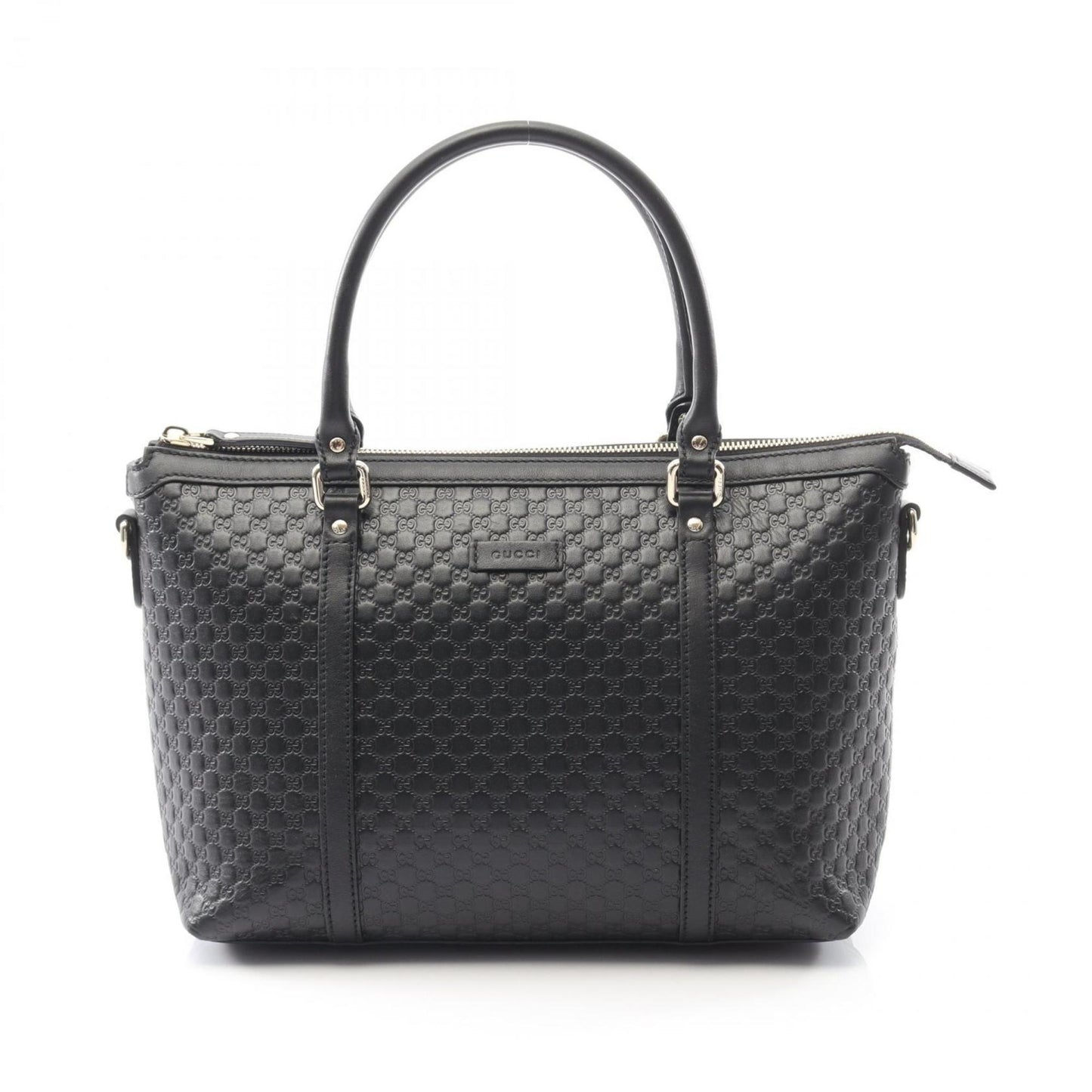 Gucci Black Leather Tote Bag
