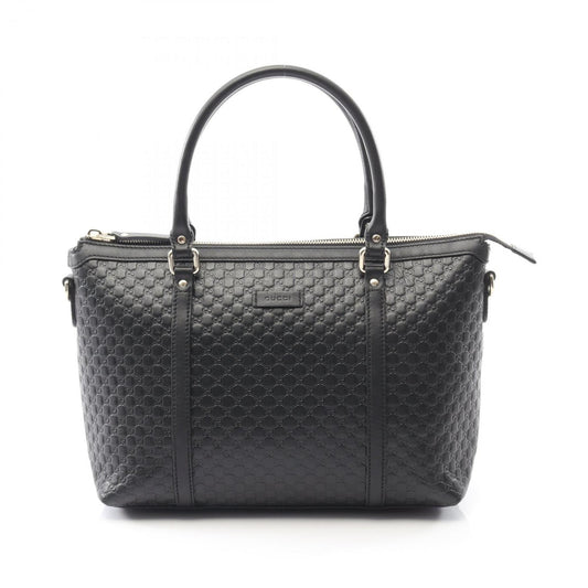 Gucci Black Leather Tote Bag
