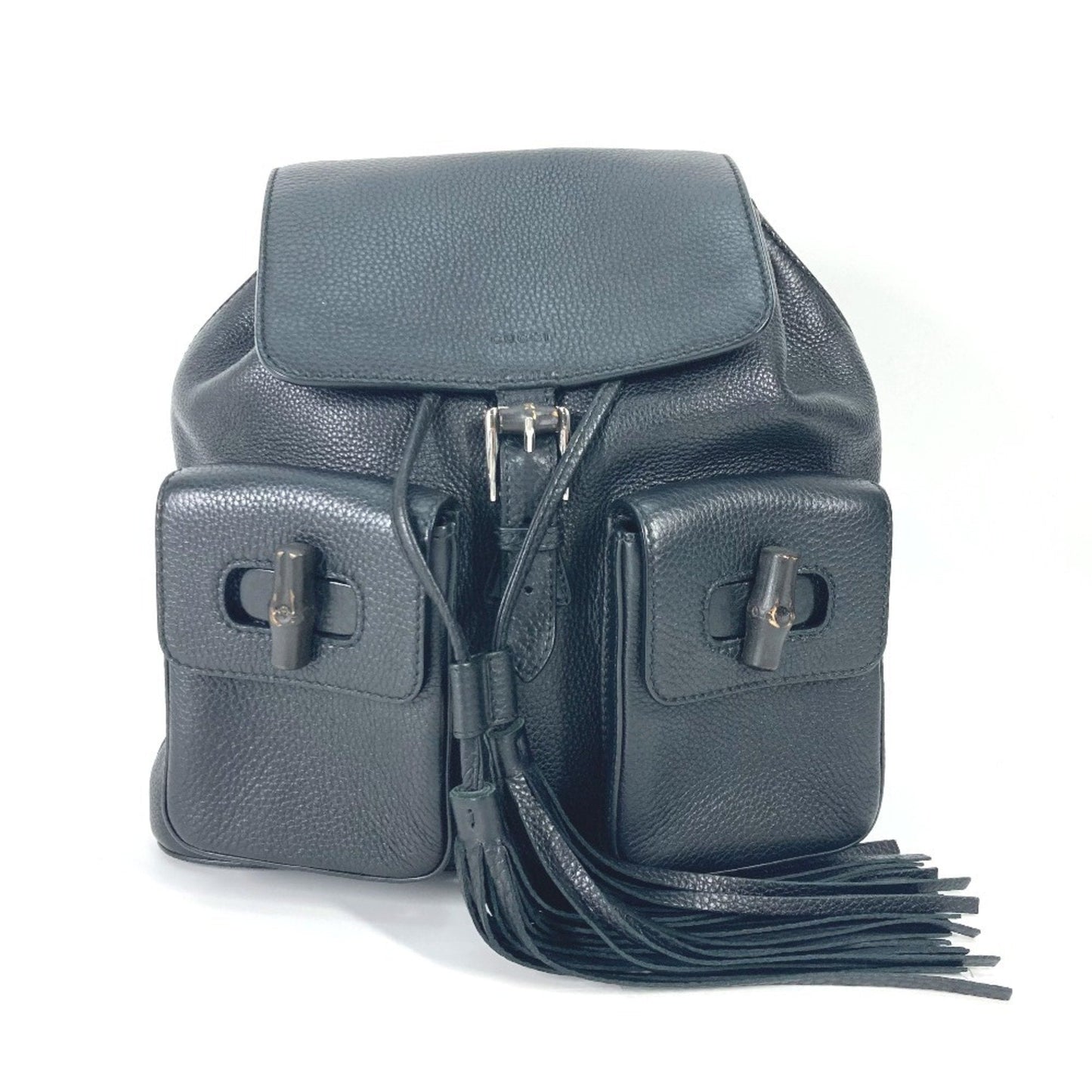 Gucci Black Leather Backpack