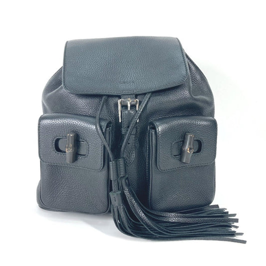 Gucci Black Leather Backpack