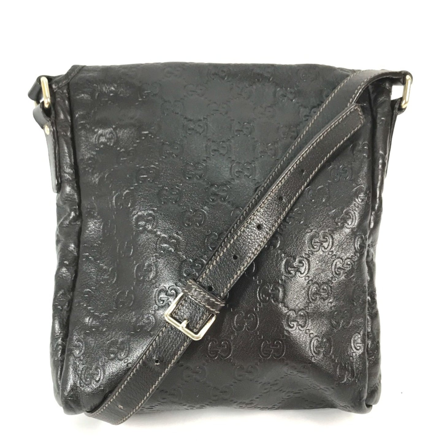 Gucci Brown Leather Shoulder Bag