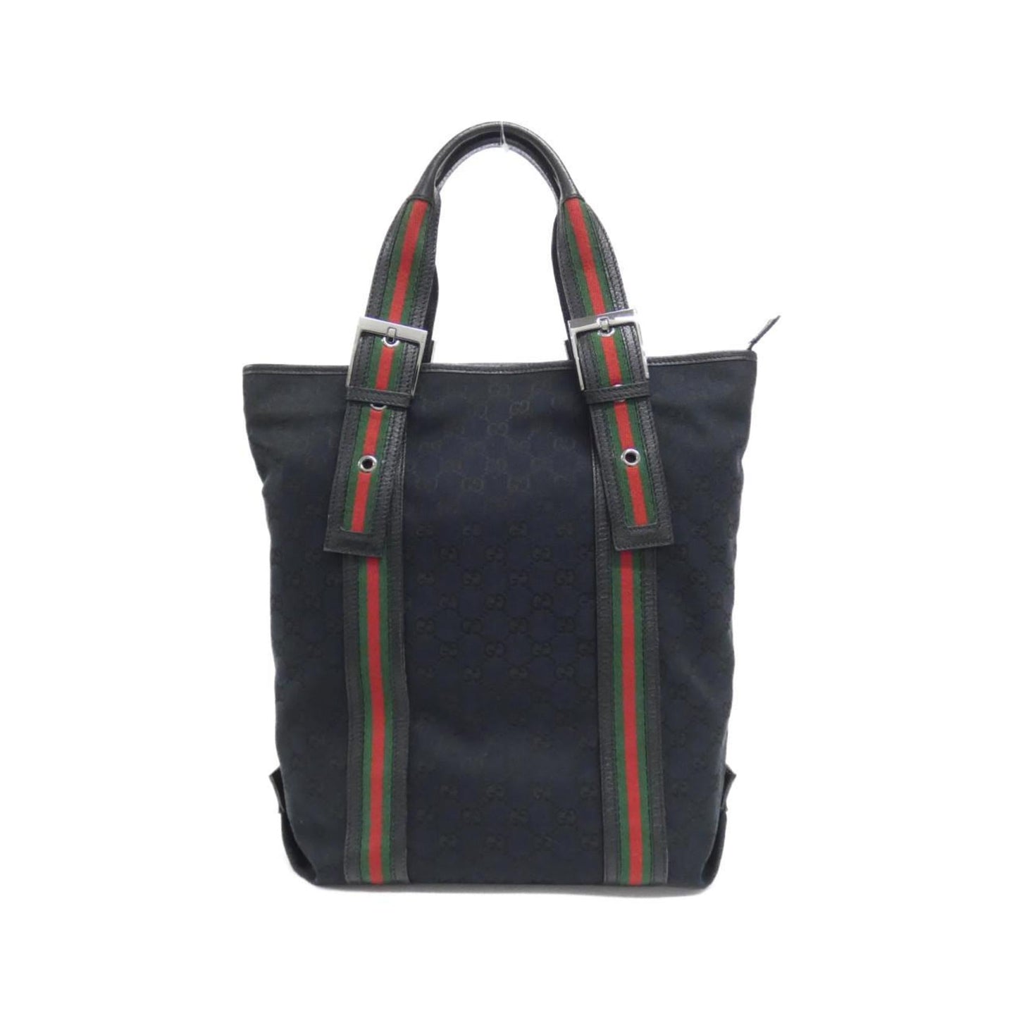 Gucci Black Gg Canvas Handbag