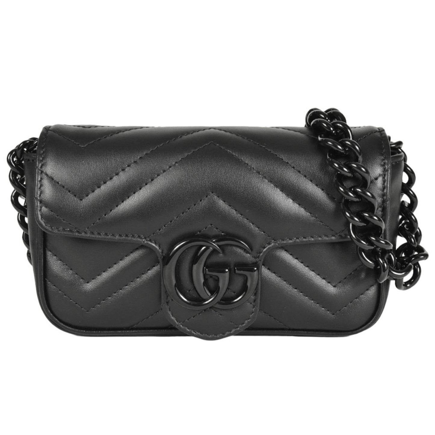 Gucci Black Leather Shoulder Bag