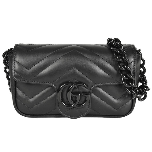 Gucci Black Leather Shoulder Bag