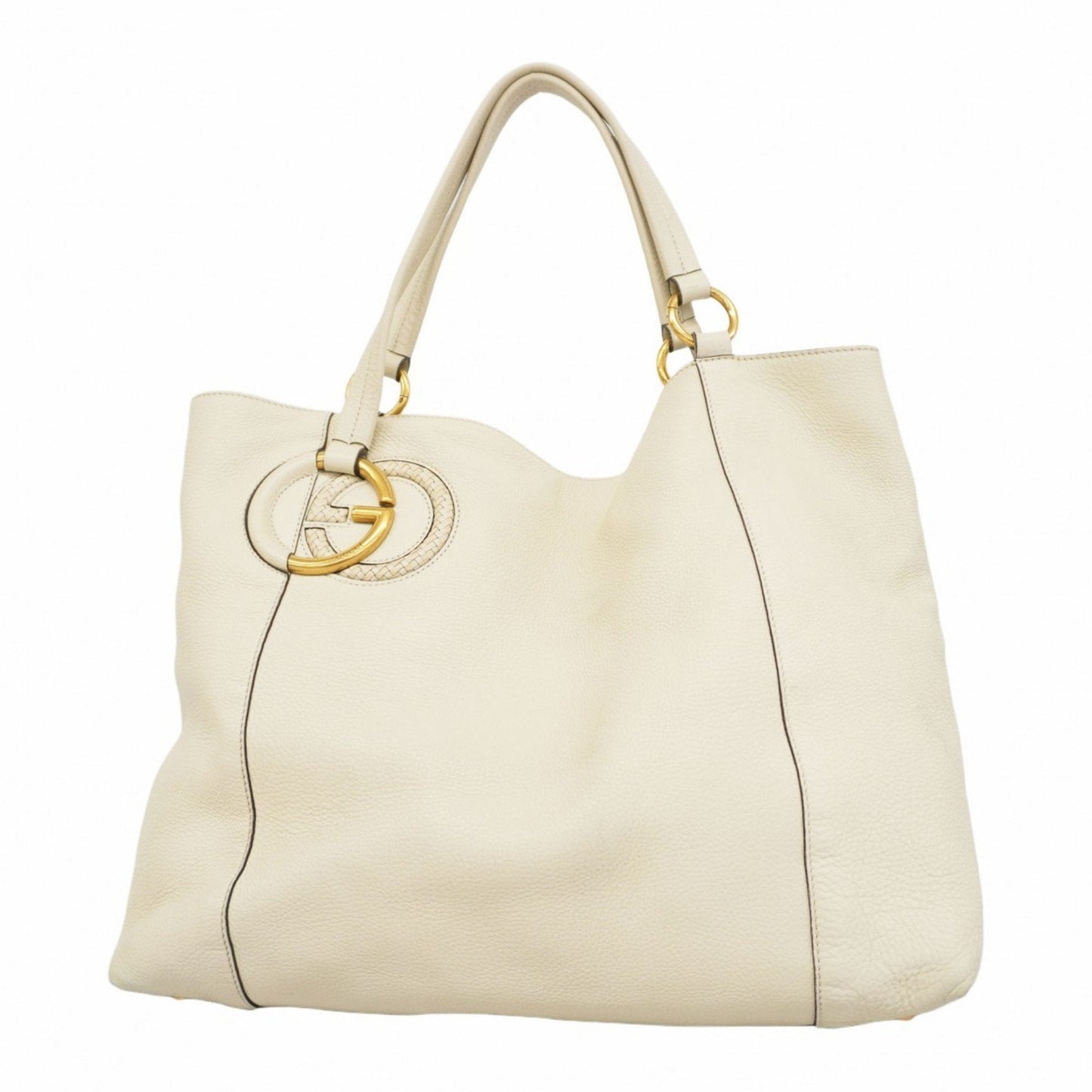 Gucci Ivory Leather Tote Bag