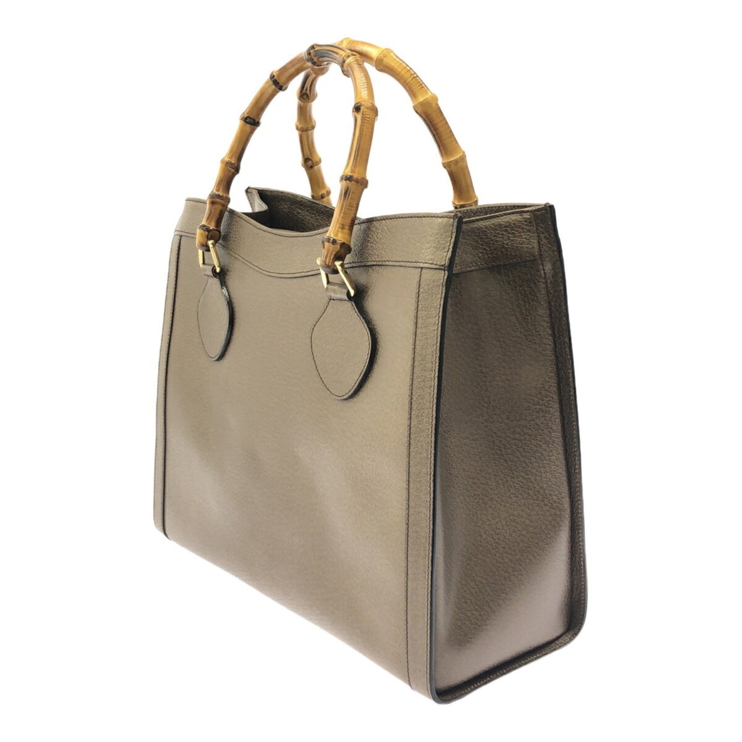 Gucci Brown Bamboo Handbag Tote Bag
