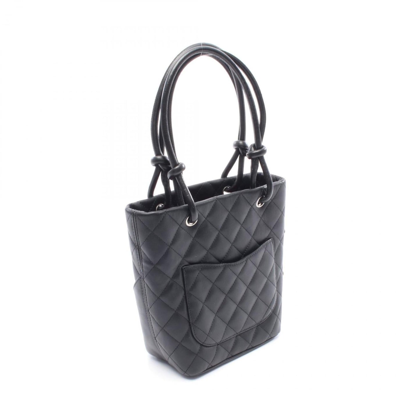 Chanel Black White Leather Tote Bag
