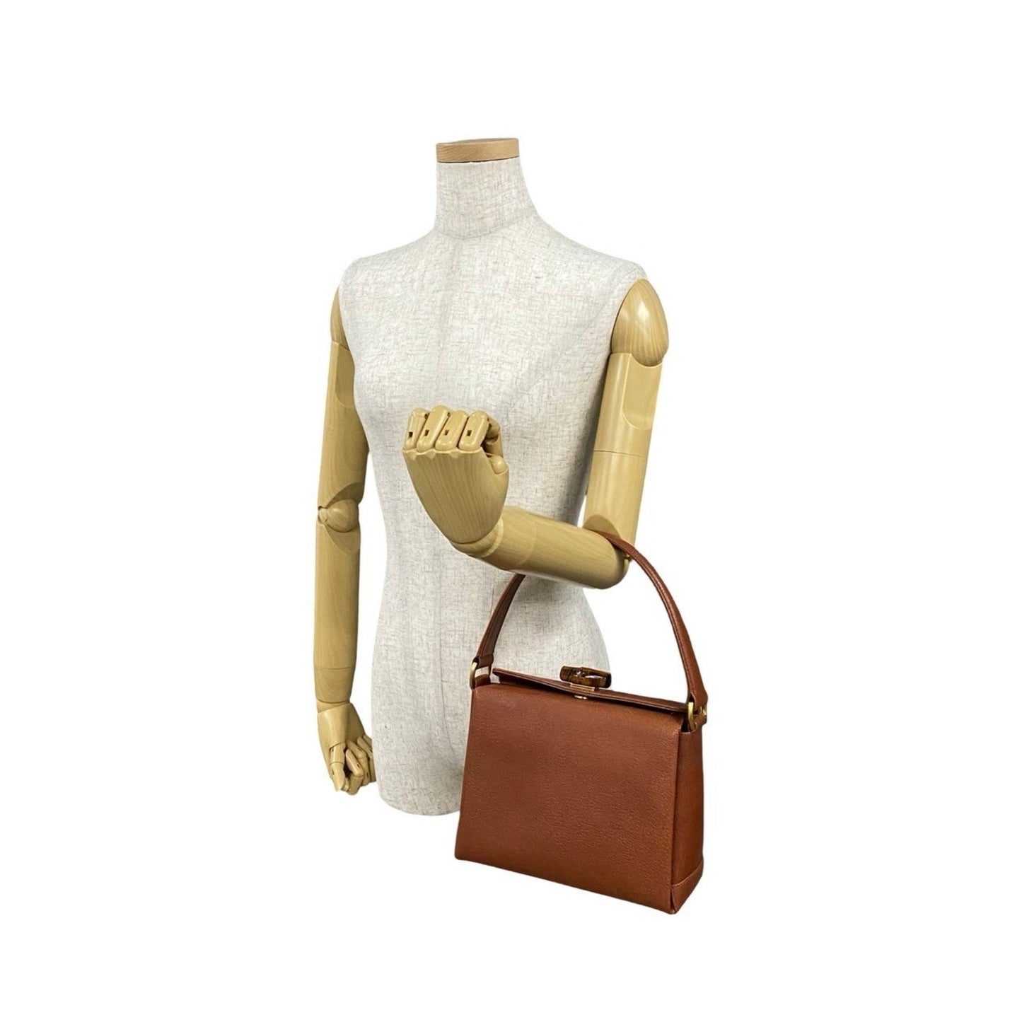 Gucci Brown Leather Handbag Tote Bag