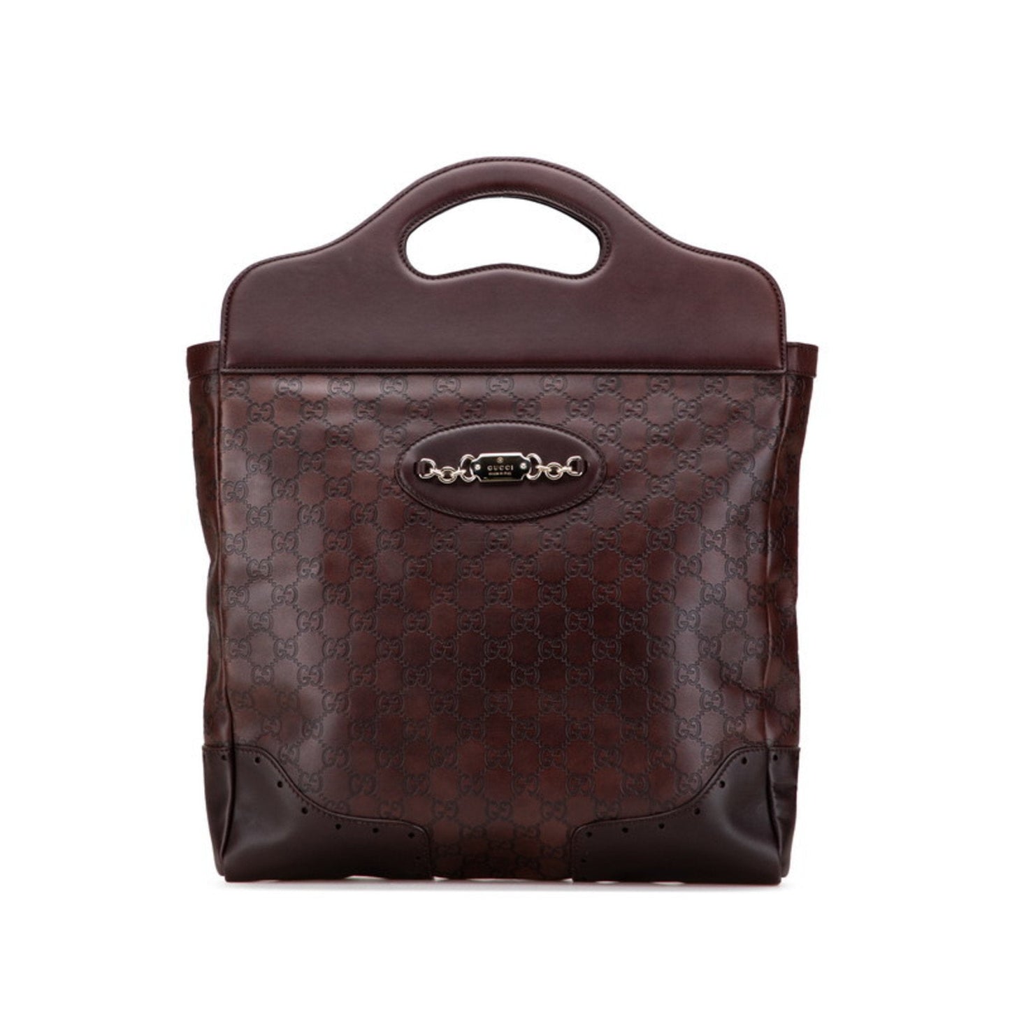 Gucci Guccissima Brown Leather Tote Bag