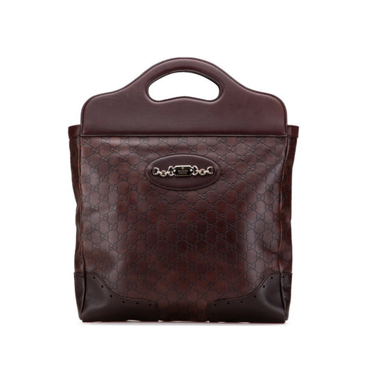 Gucci Guccissima Brown Leather Tote Bag