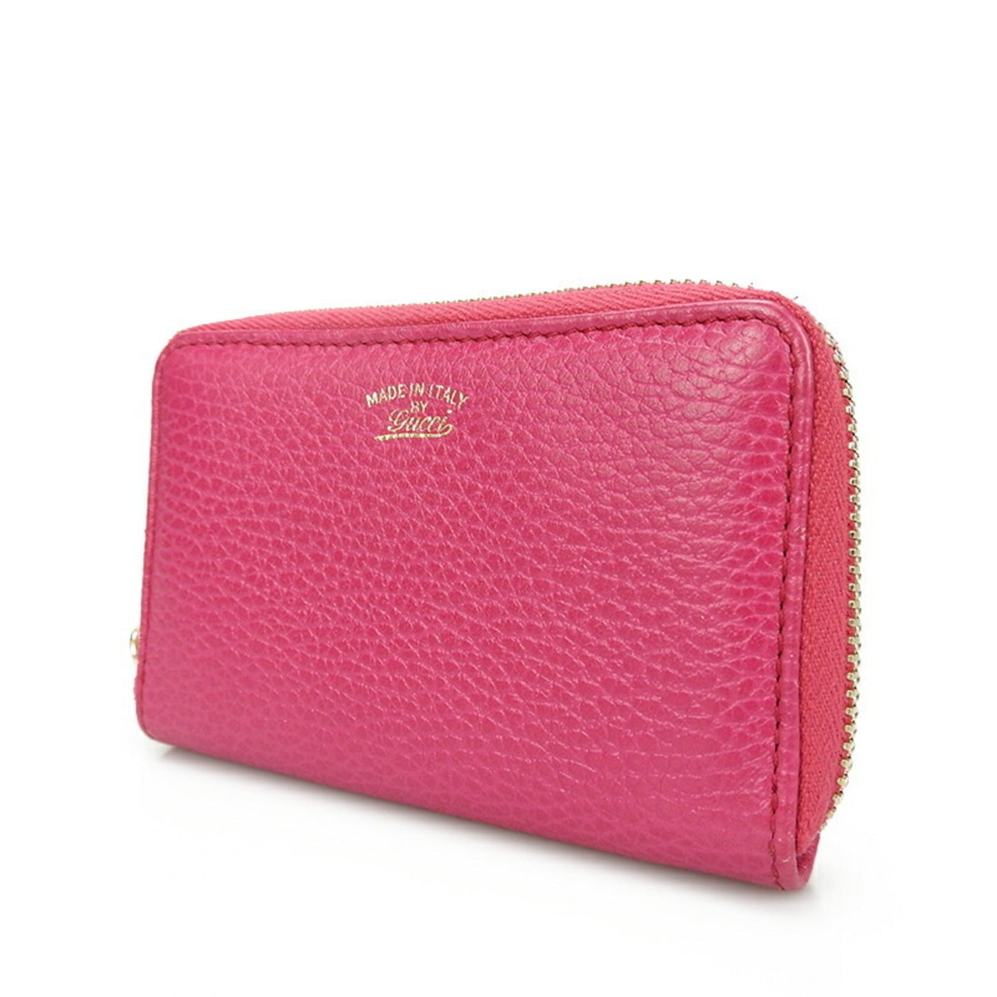 Gucci Pink Leather Coin Purse/Coin Case