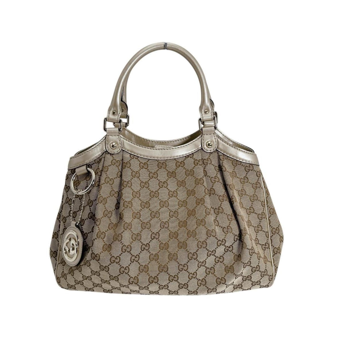 Gucci Gg Canvas Beige Gg Canvas Handbag Tote Bag