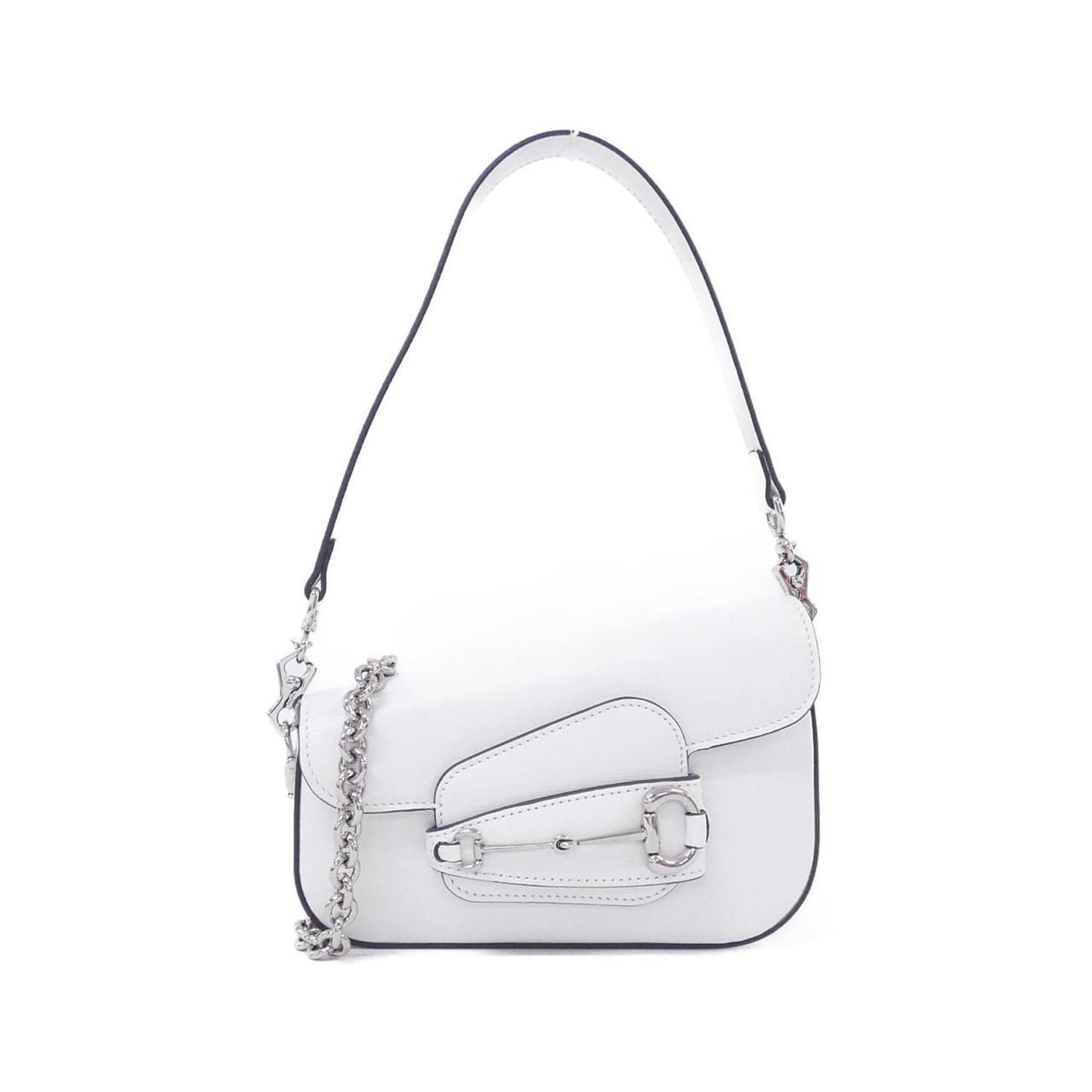 Gucci White Leather Shoulder Bag