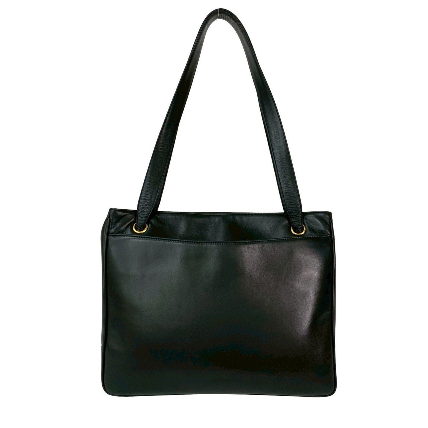 Chanel Black Leather Shoulder Bag Tote Bag